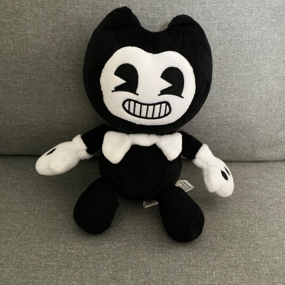 Bendy and the Ink Machine Plush Toy PhatMojo 2017 Black White Horror Game 8 Inch